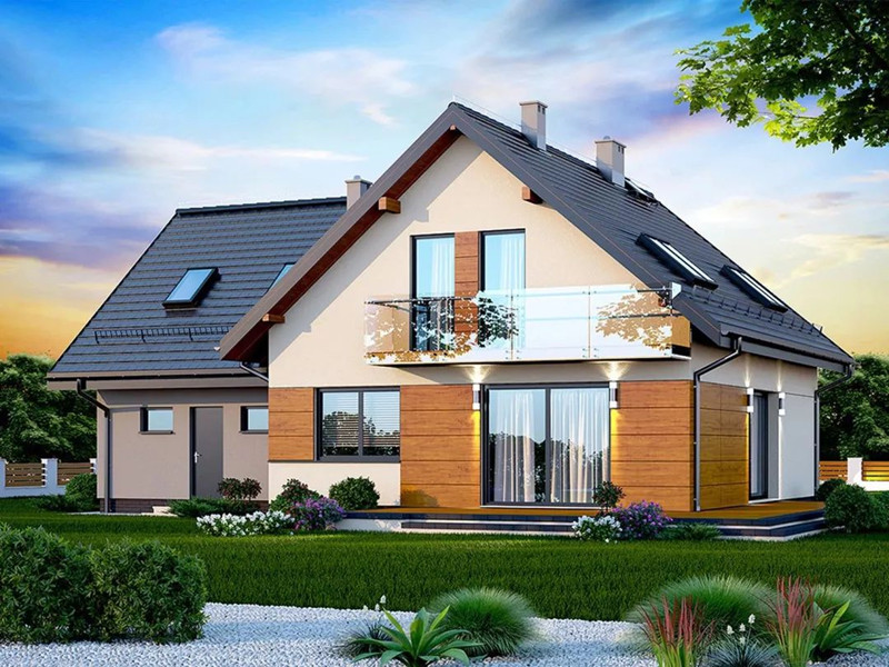 一層輕鋼別墅效果圖 一層輕鋼別墅效果圖