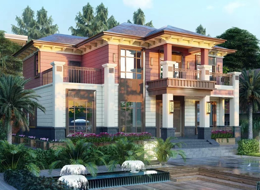 40萬(wàn)可以在農(nóng)村建一套輕鋼別墅嗎？