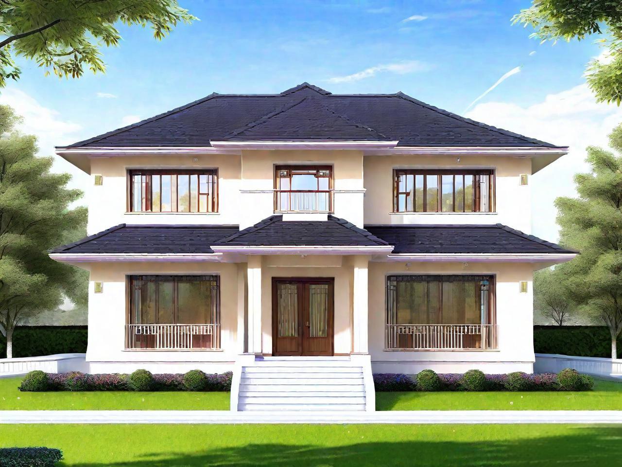 二層中式輕鋼別墅戶型效果對(duì)比，你中意哪一款呢？