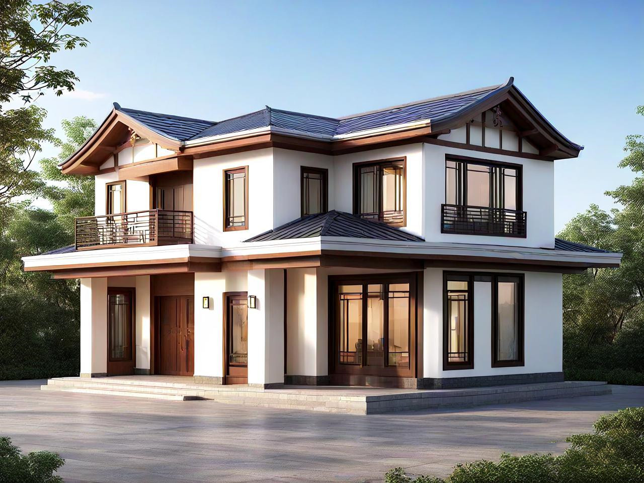 中式風(fēng)格輕鋼別墅（三）