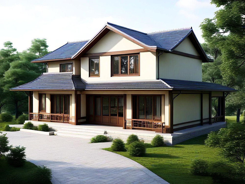 睿婕輕鋼別墅公司設(shè)計的中式風(fēng)格輕鋼別墅