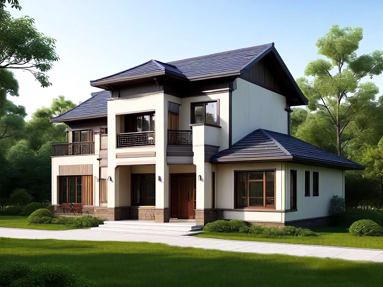 二層230平方現(xiàn)代中式風格輕鋼別墅戶型圖 二層230平方現(xiàn)代中式風格輕鋼別墅戶型圖