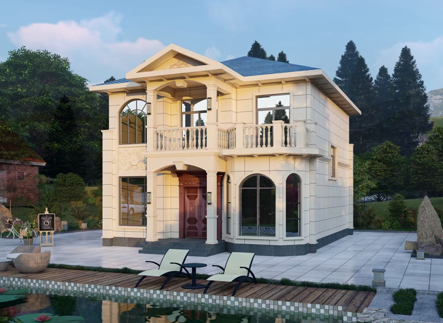 輕鋼別墅規(guī)劃效果圖