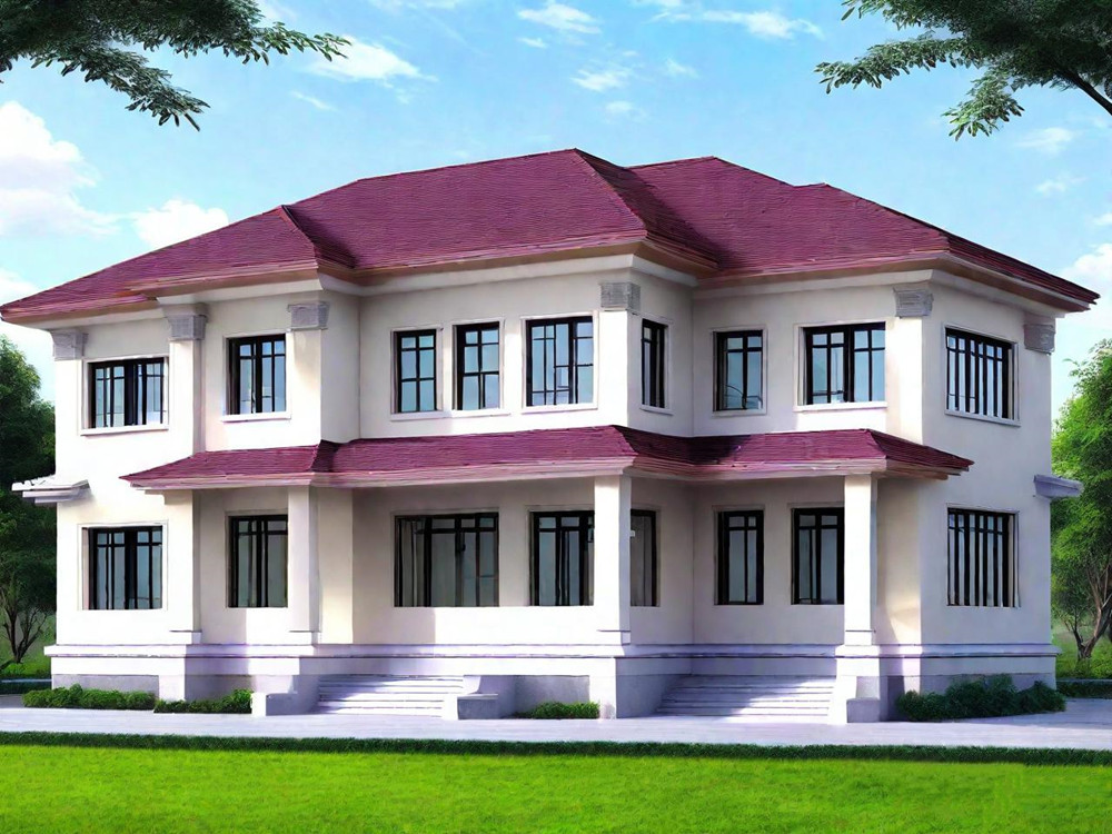 睿婕輕鋼別墅公司設(shè)計(jì)的兩層輕鋼別墅戶型效果圖